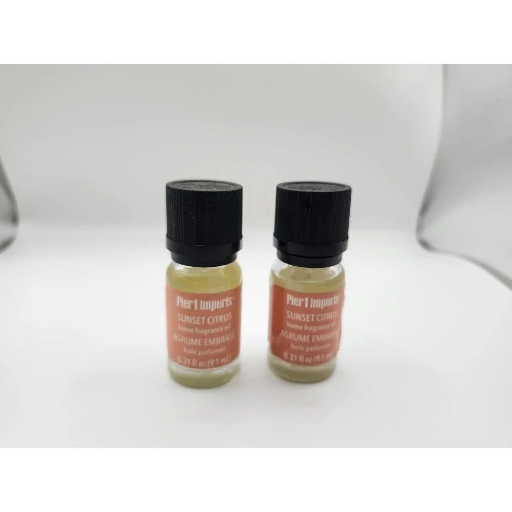 Pier 1 Imports SUNSET CITRUS Home FRAGRANCE OILS, LOT OF 2